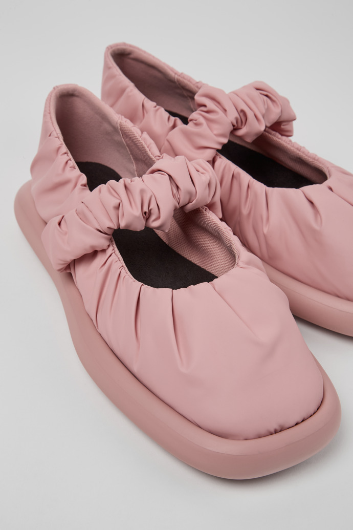 Onda Sapatos Mary Jane em têxtil cor-de-rosa para mulher