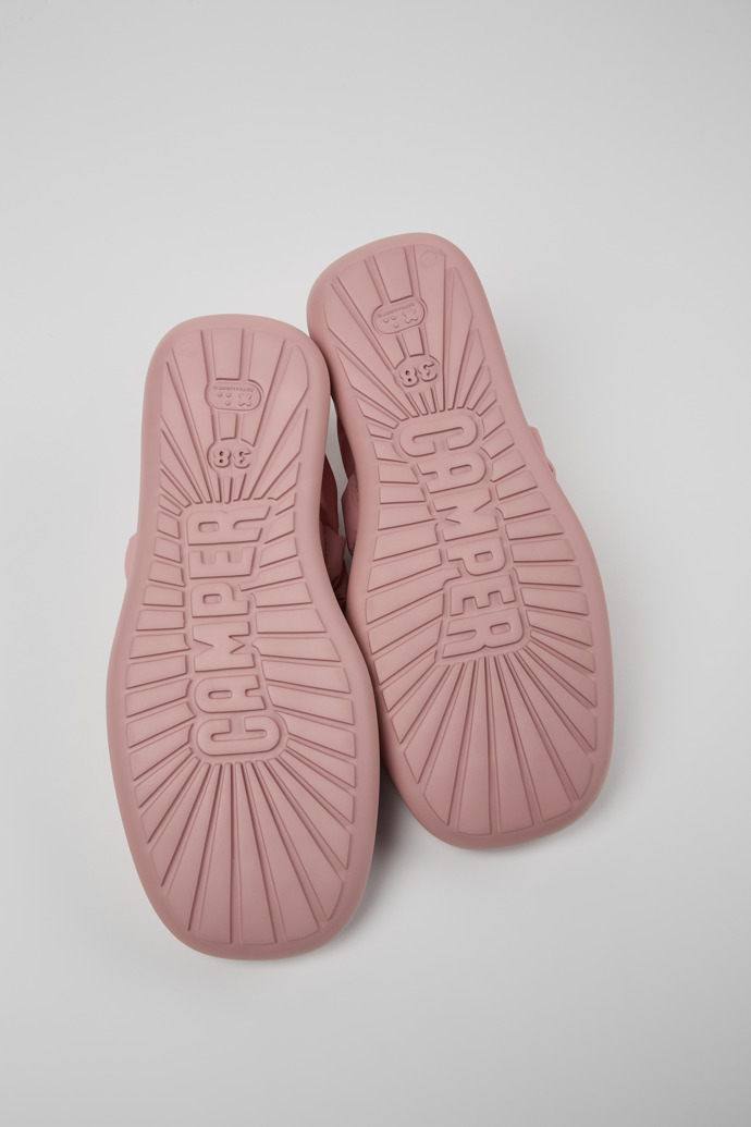 The soles of Onda Pink Textile Mary Jane for Women