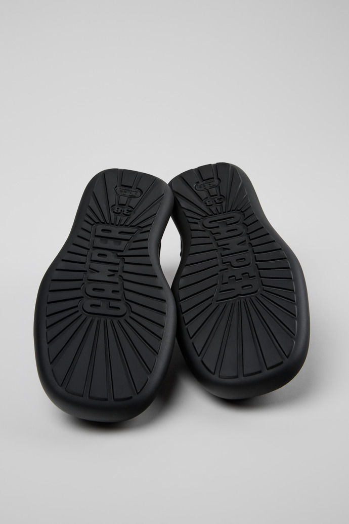 The soles of Onda Black Recycled PET Ballerina for Women.