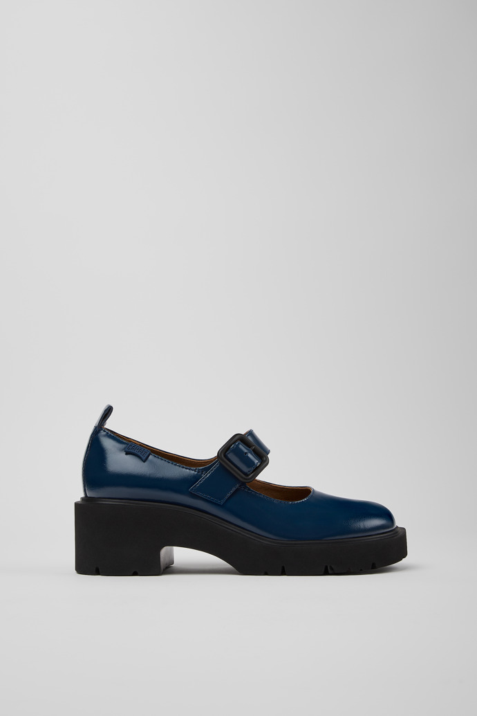 Milah Chaussures en cuir bleu pour femme.