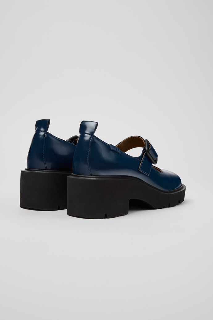 Milah Chaussures en cuir bleu pour femme.