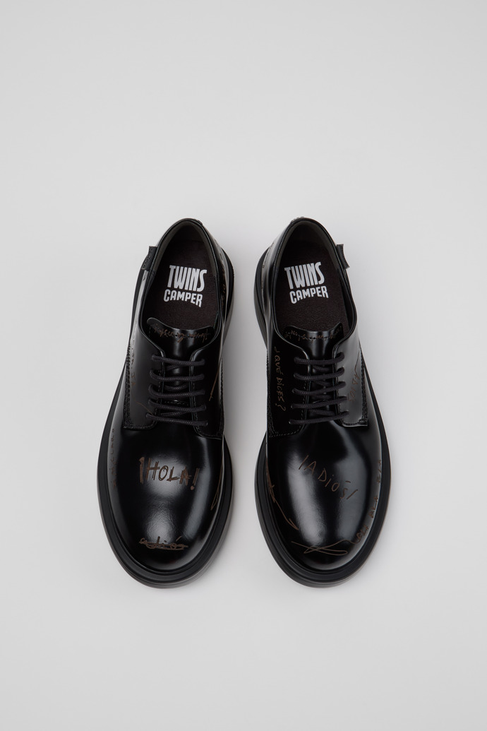 Twins Schwarze Lederschuhe für Damen.