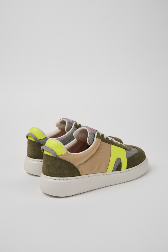 Back view of Runner K21 Sorona® Multicolor Recycled PET and Nubuck Women's Sneakers.