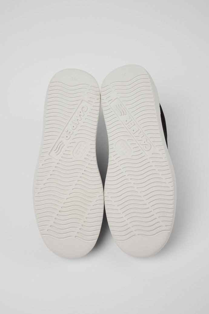 The soles of Runner K21 Gray Textile and Nubuck Sneakers for Women.