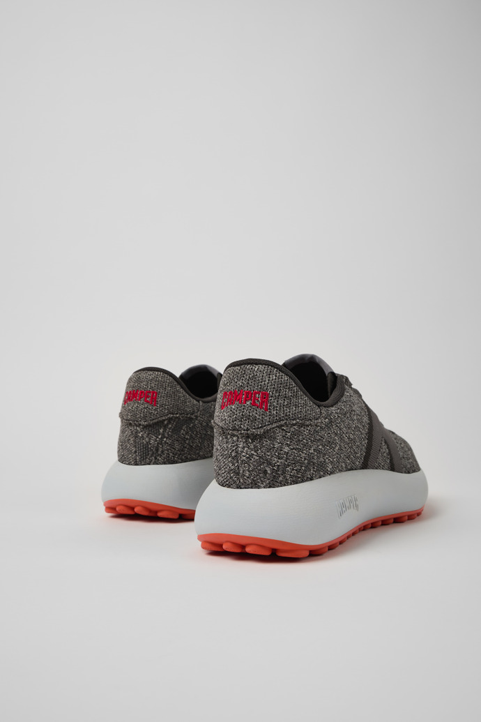 Back view of Pelotas Athens Gray Textile Sneaker for Women