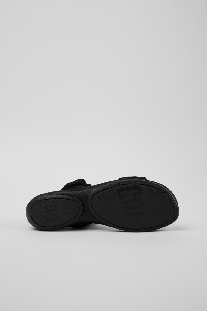 The soles of Right Black Recycled PET and Leather Sandals for Women.