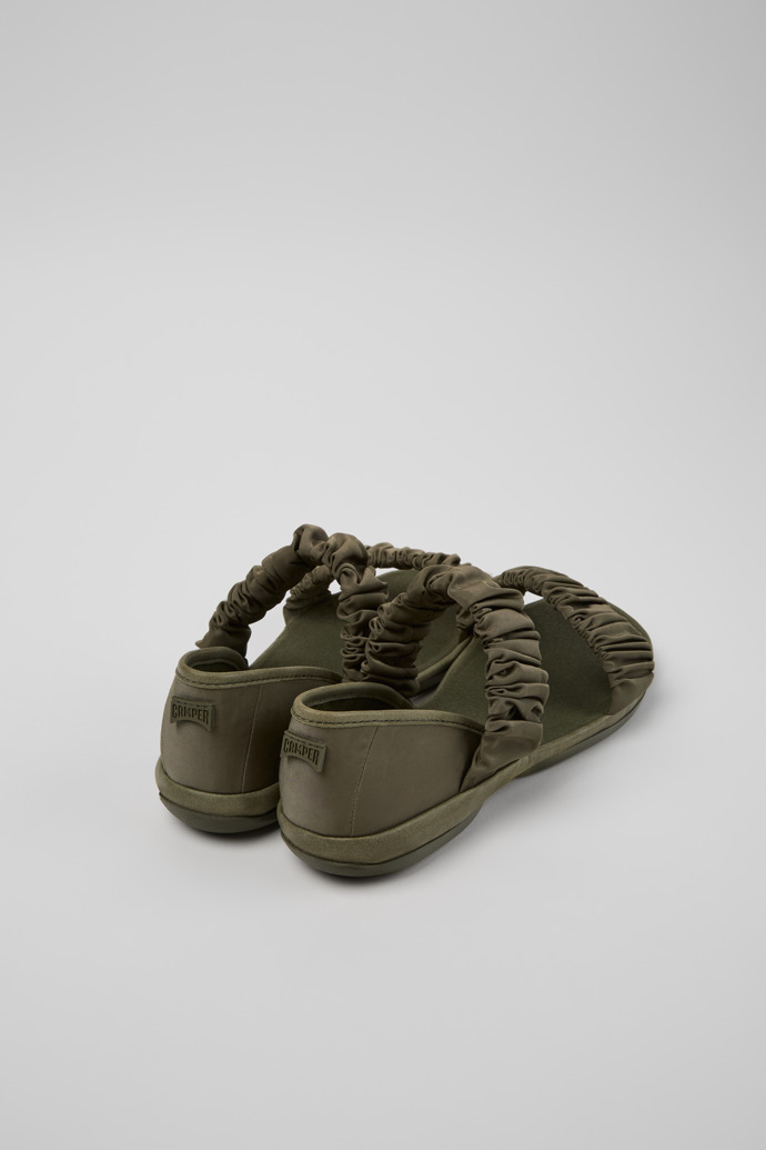 Back view of Right Green Recycled PET and Leather Sandals for Women.