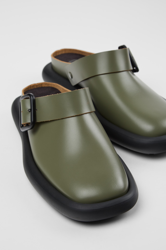 Onda Sandales en cuir vert pour femme.