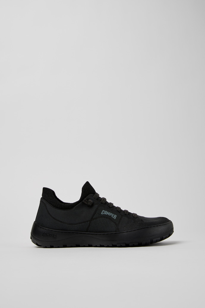 Side view of Peu Serra 360º Durable Black Engineered Material Sneakers for Women