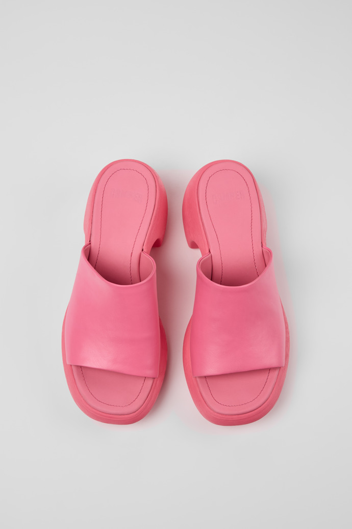 Thelma Sandal Pinkfarbene Ledersandalen Für Damen.