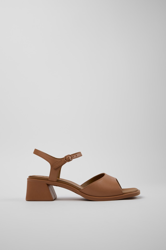 Kora Sandal Sandálias em couro nude para mulher.