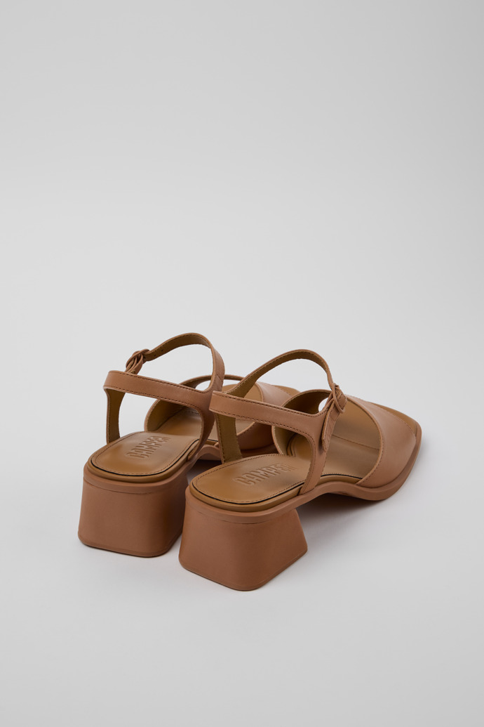 Back view of Kora Sandal Nude Leather Sandals for Women.