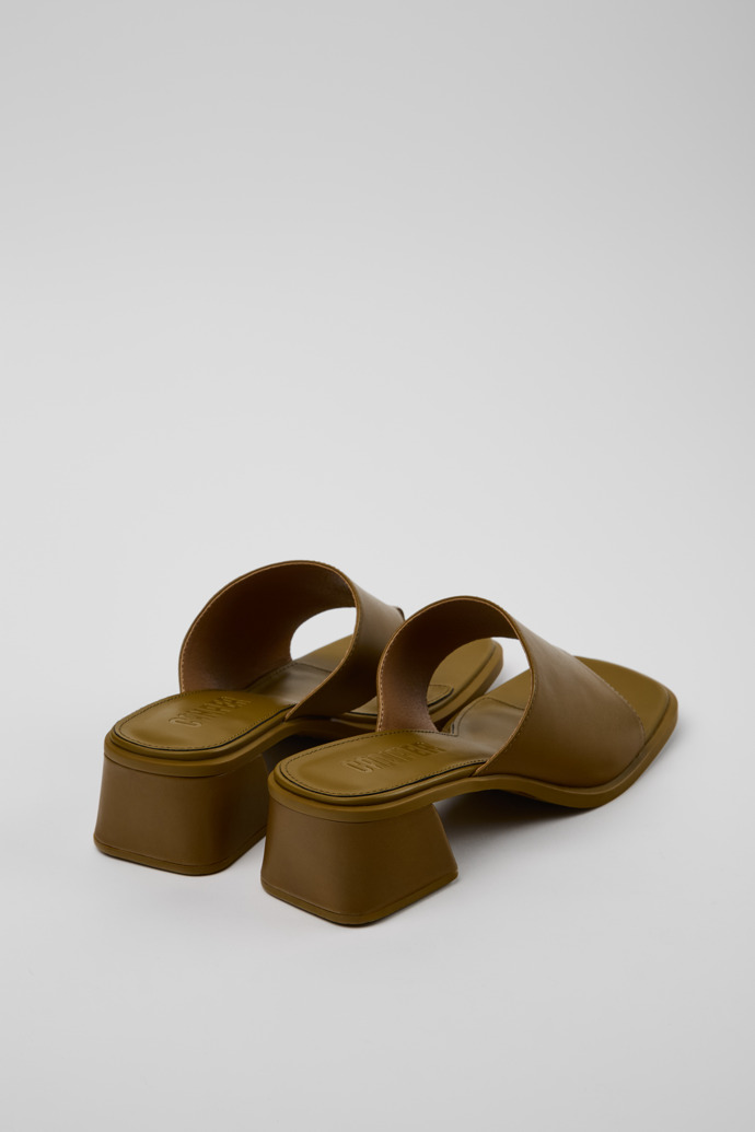 Kora Sandal Sandalias de piel verde para mujer.