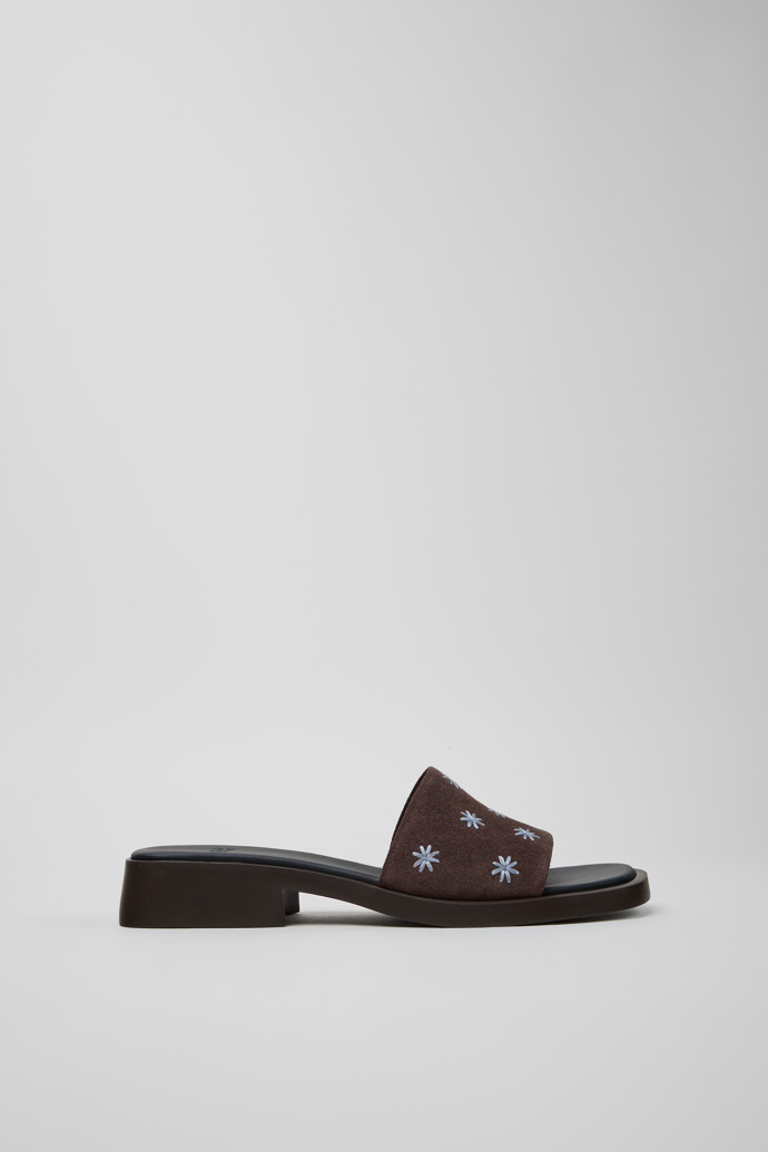 Dana Sandalias de ante marrón para mujer.