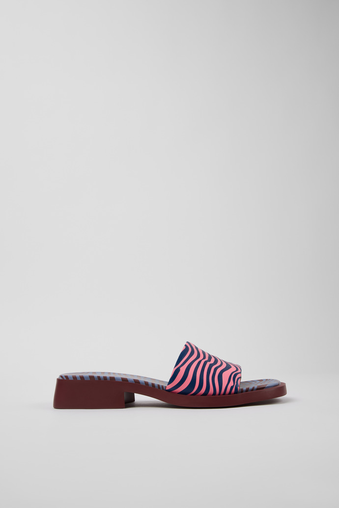 Dana Sandalias de piel azul para mujer.