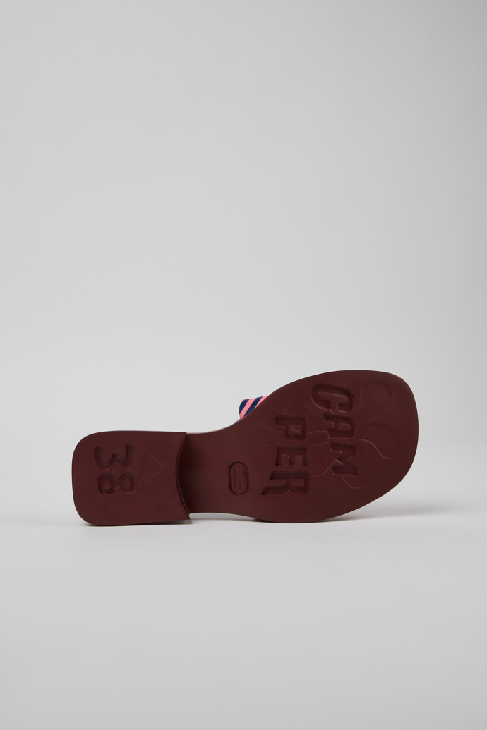 Dana Sandalias de piel azul para mujer.