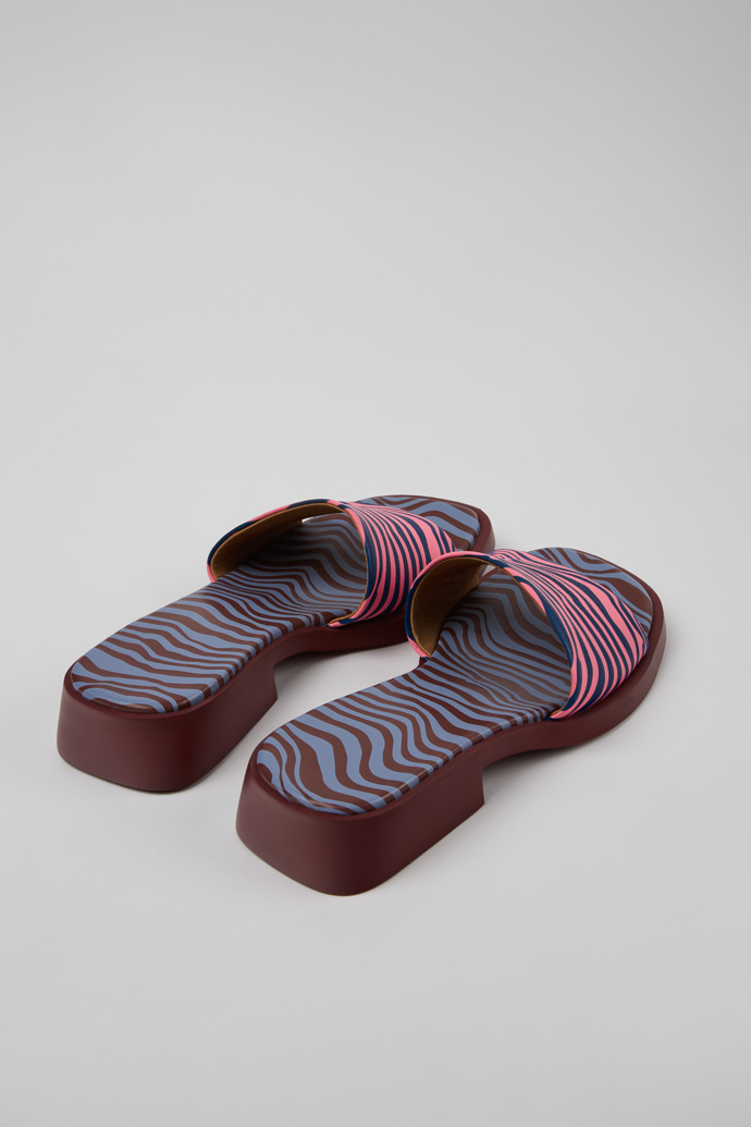 Dana Sandalias de piel azul para mujer.