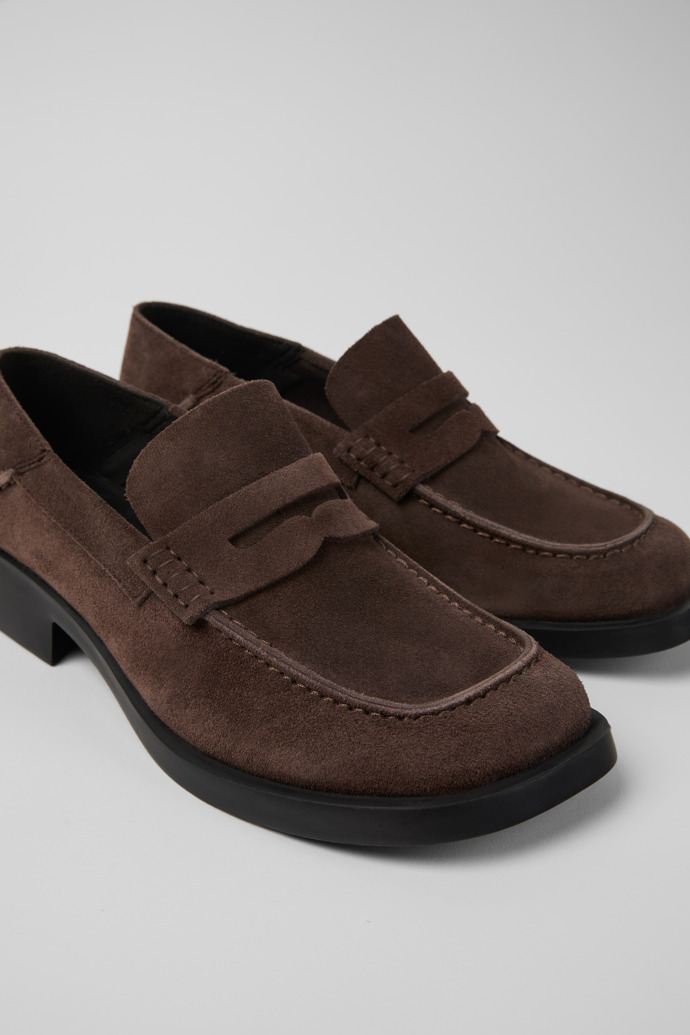 Dana Ballerines en nubuck marron pour femme.