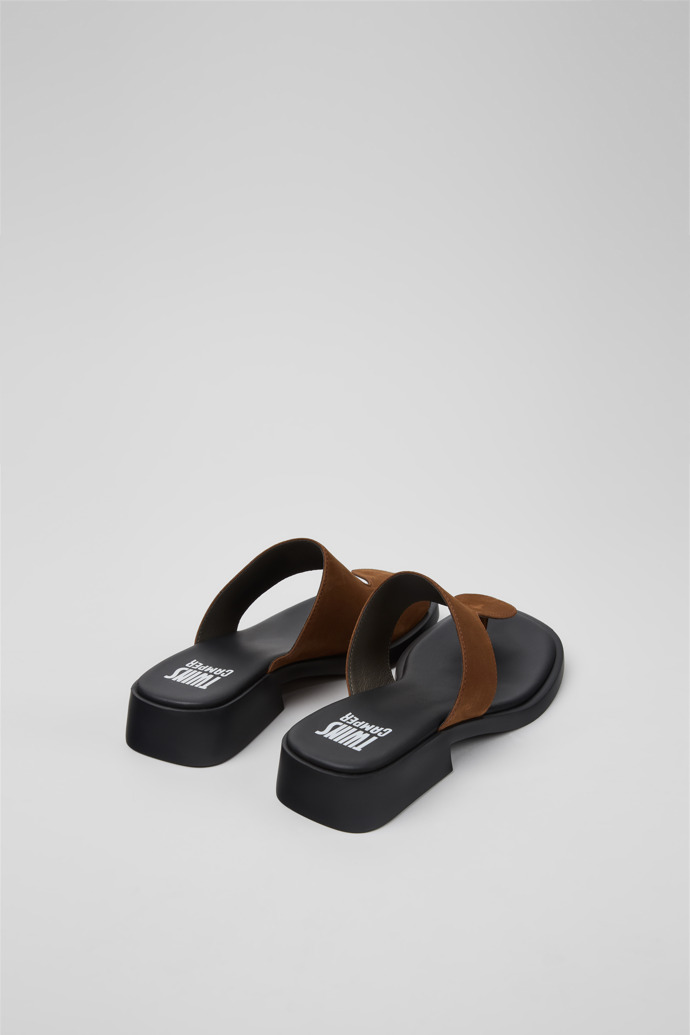 Dana Braune Nubukleder-Sandalen Für Damen.