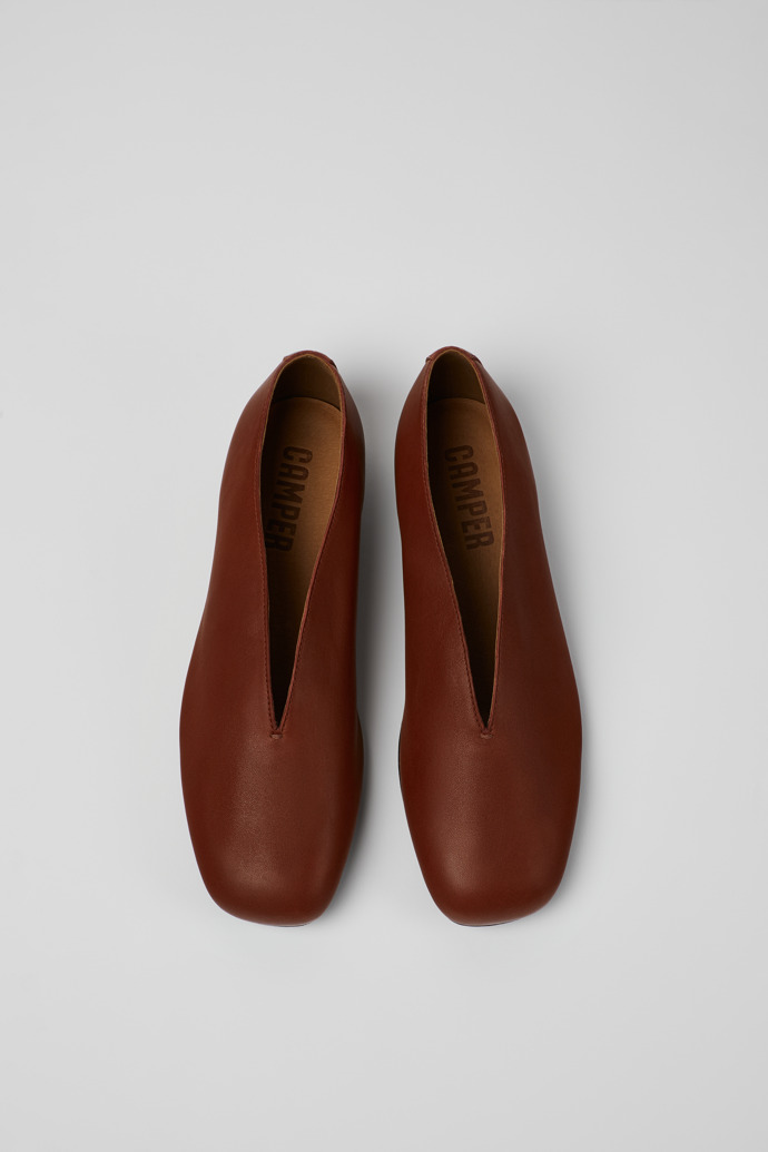 Casi Myra Chaussures en cuir rouge pour femme.