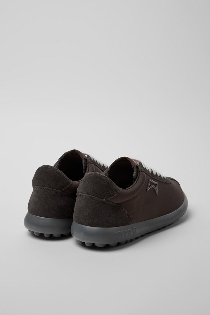 Back view of Pelotas XLite Gray Recycled PET and Nubuck Sneakers for Women.