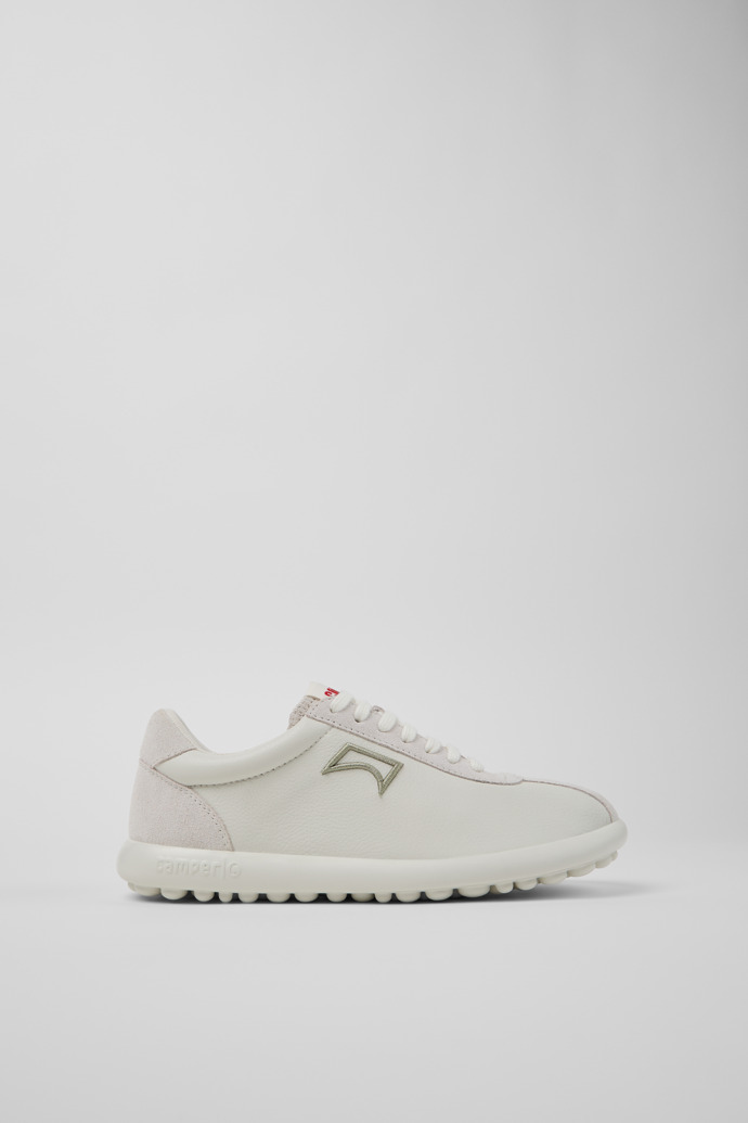 Pelotas XLF Sneakers de piel blanca y nobuk para mujer.