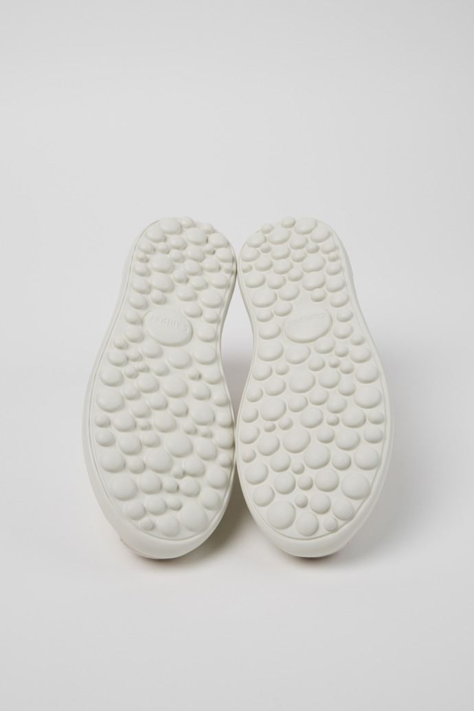 Pelotas XLF Sneakers de piel blanca y nobuk para mujer.
