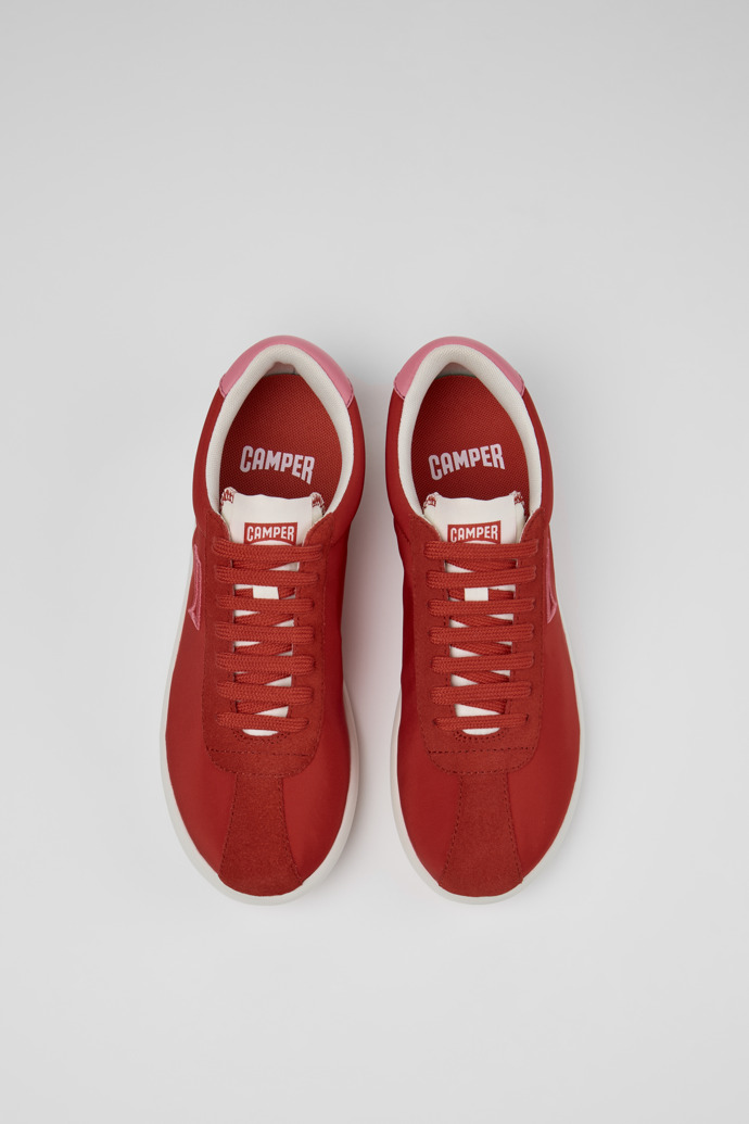 Overhead view of Pelotas XLF Multicolor Textile and Nubuck Leather Sneakers for Women.