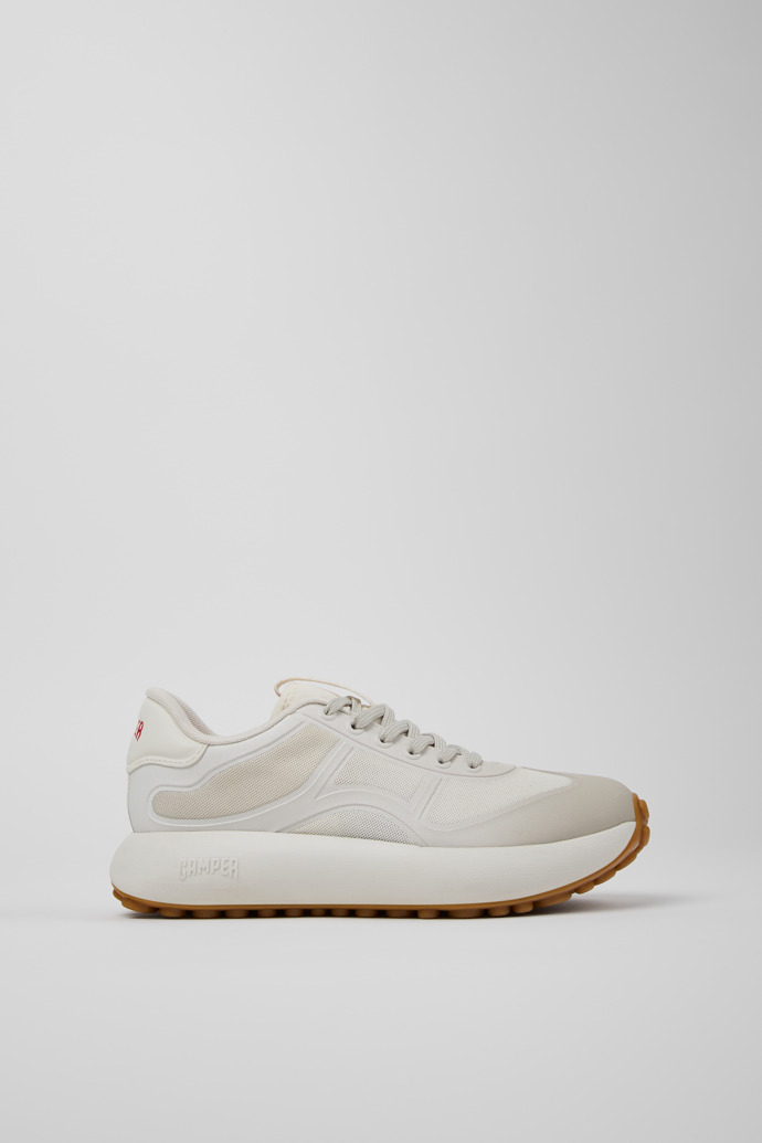 Side view of Twins Multicolor Recycled PET and TPU Film Sneakers for Women.