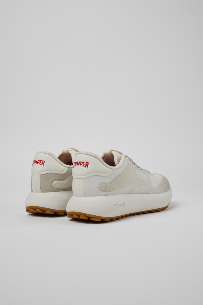 Back view of Twins Multicolor Recycled PET and TPU Film Sneakers for Women.