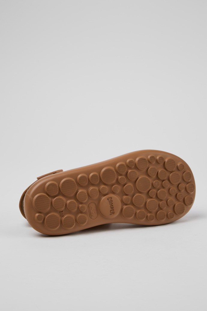 The soles of Pelotas Flota Nude Leather Sandals for Women.