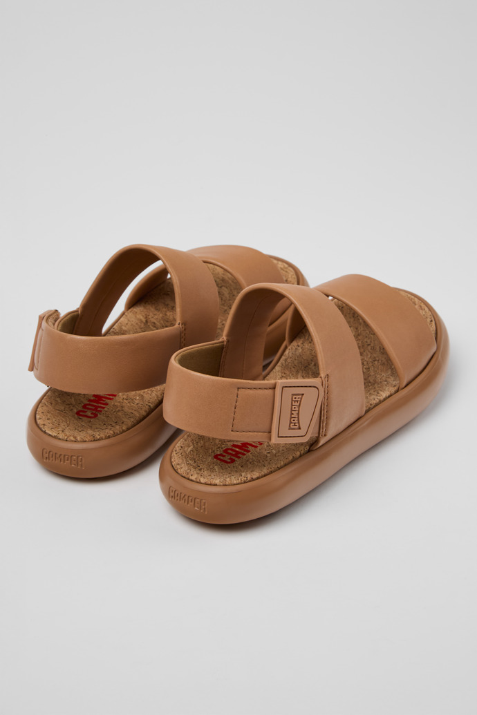 Back view of Pelotas Flota Nude Leather Sandals for Women.