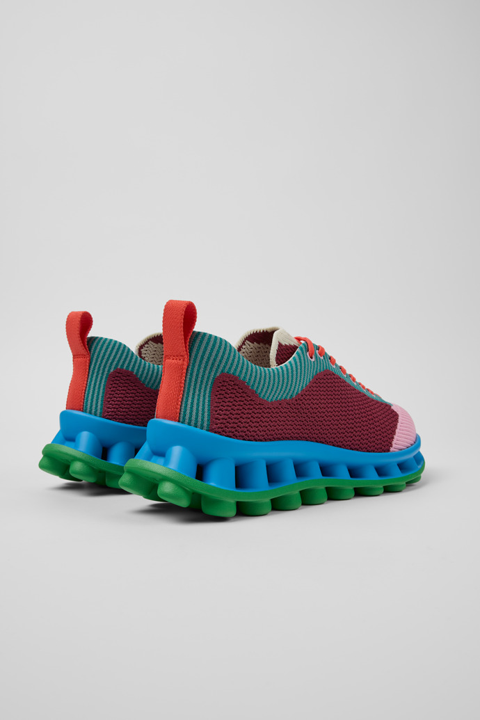 Back view of Camper x SUNNEI - PELOTISSIMA Multicolor Textile Sneakers for Women.