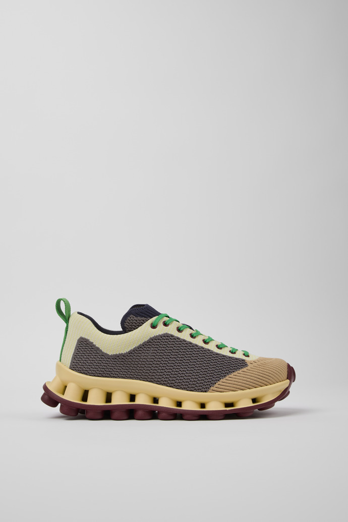 Side view of Camper x Sunnei Multicolor Textile Sneakers for Women.