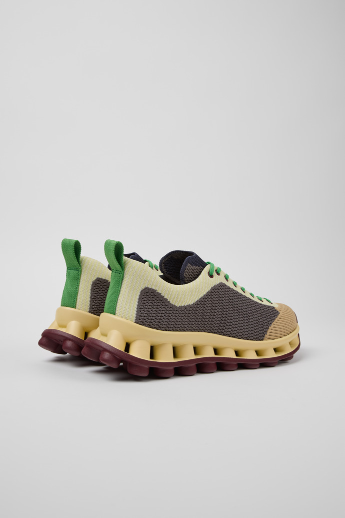 Back view of Camper x SUNNEI - PELOTISSIMA Multicolor Textile Sneakers for Women.