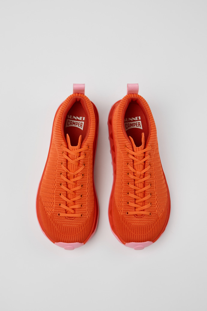 Overhead view of Camper x SUNNEI - PELOTISSIMA Multicolor Textile Sneakers for Women.