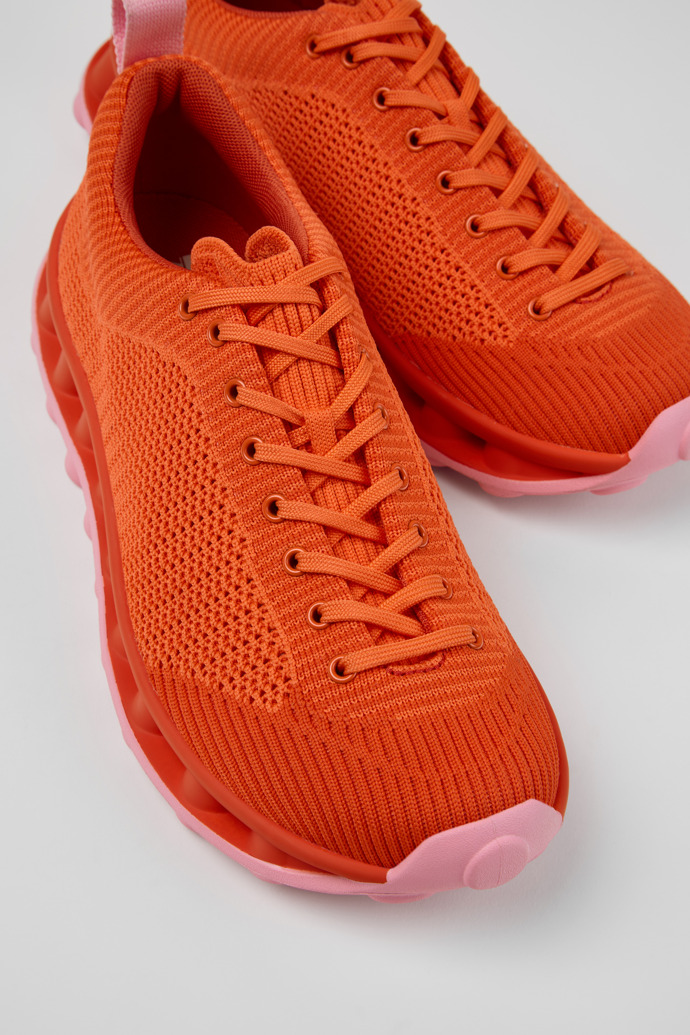 Close-up view of Camper x SUNNEI - PELOTISSIMA Multicolor Textile Sneakers for Women.