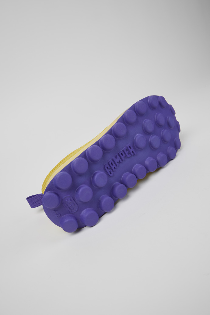 Camper x SUNNEI - PELOTISSIMA Baskets en textile jaune et bleu pour femme.