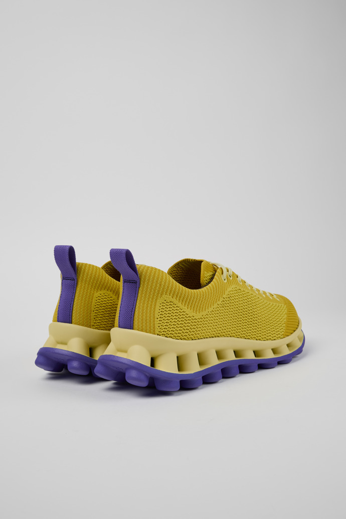 Camper x SUNNEI - PELOTISSIMA Baskets en textile jaune et bleu pour femme.