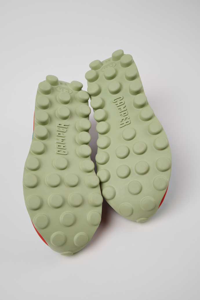The soles of Camper x SUNNEI - PELOTISSIMA Multicolor Textile Sneakers for Women.