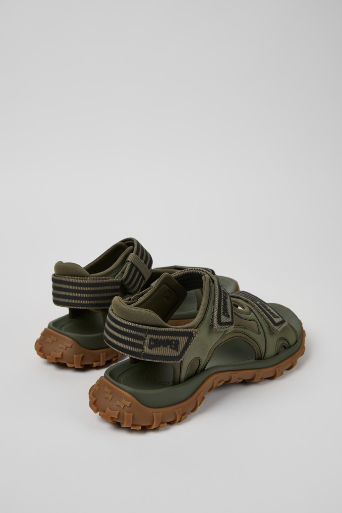 Back view of Drift Trail Sandal Green Leather Sandals for Women.