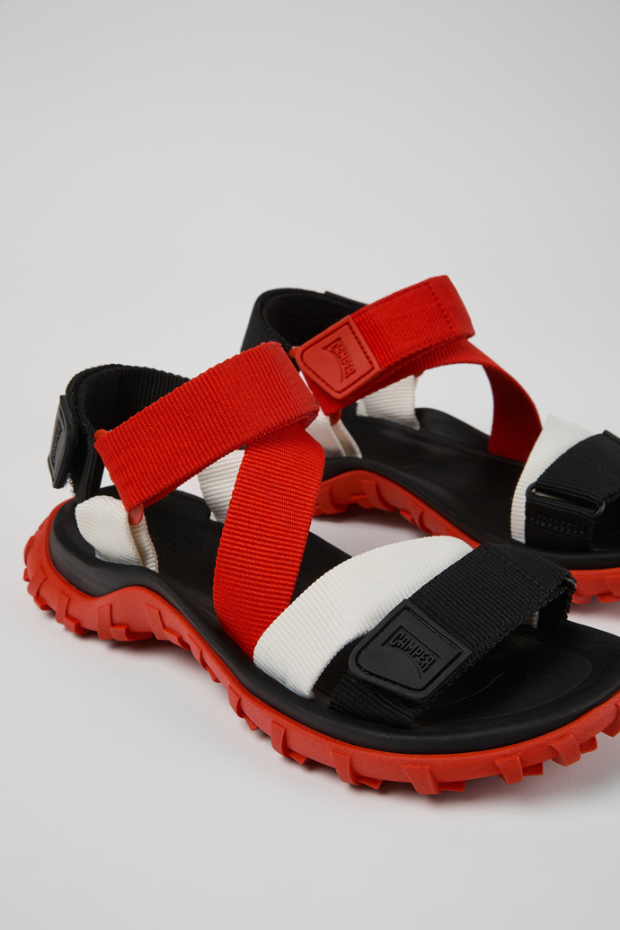 Close-up view of Drift Trail Sandal Multicolor Recycled PET Sandals for Women.