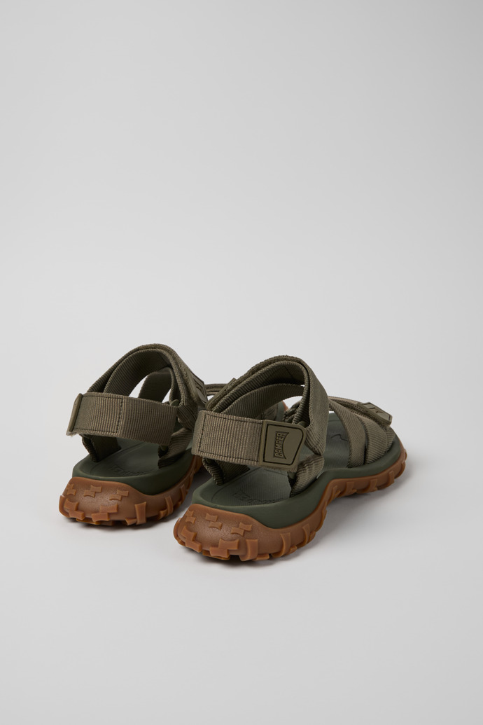 Back view of Drift Trail Sandal Green Recycled PET Sandals for Women.