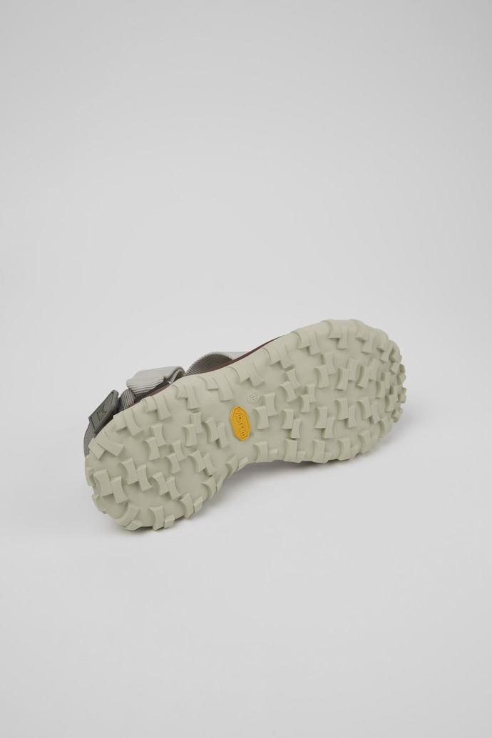 The soles of Drift Trail Sandal Gray Textile Sandals for Women.