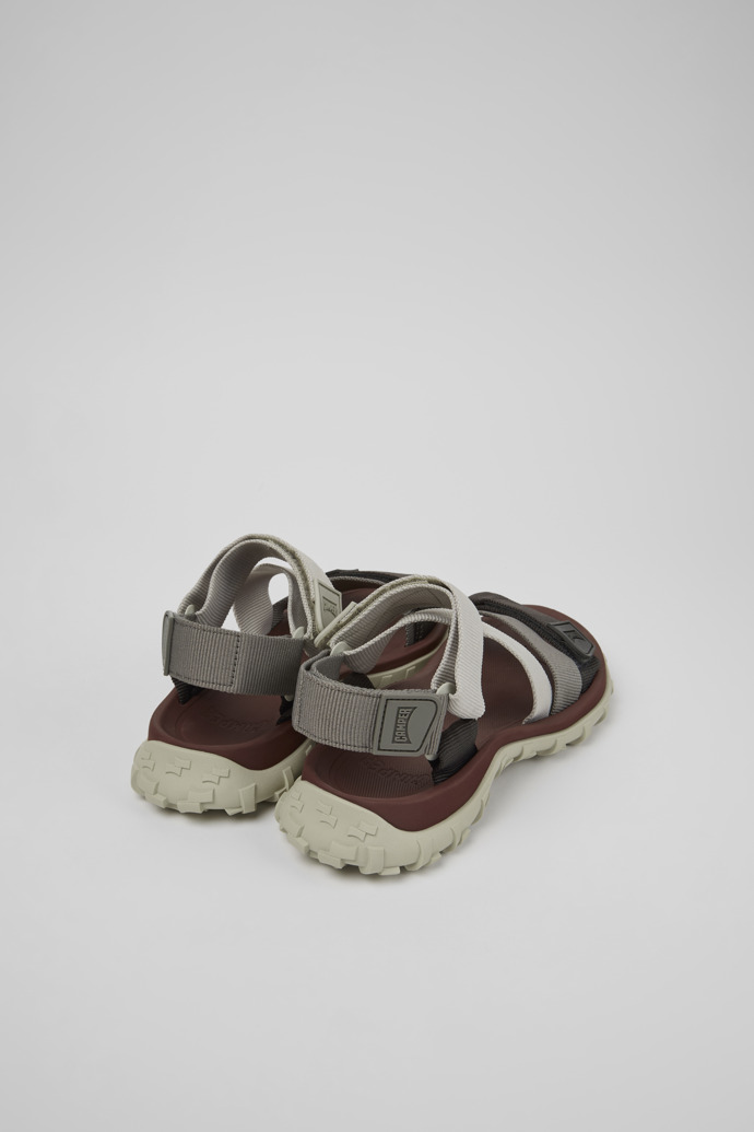 Back view of Drift Trail Sandal Gray Textile Sandals for Women.