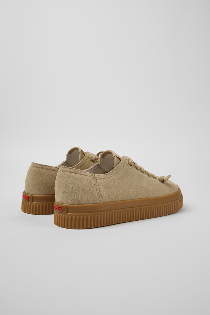 Peu Roda Baskets en nubuck beige pour femme.