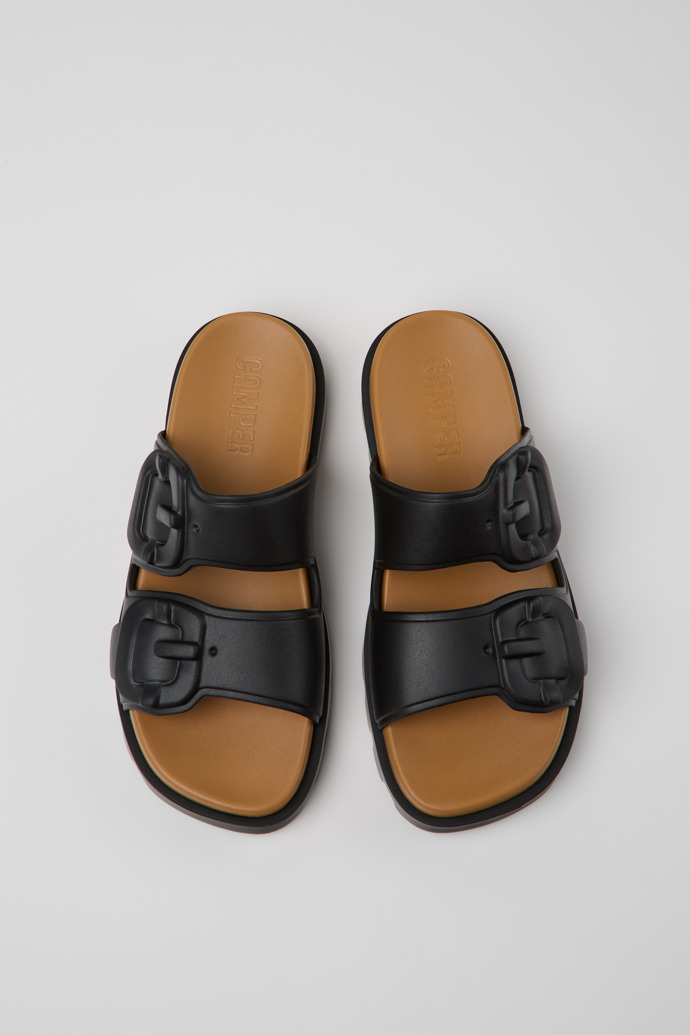 Overhead view of Brutus Sandal Black EVA Sandals for Women.