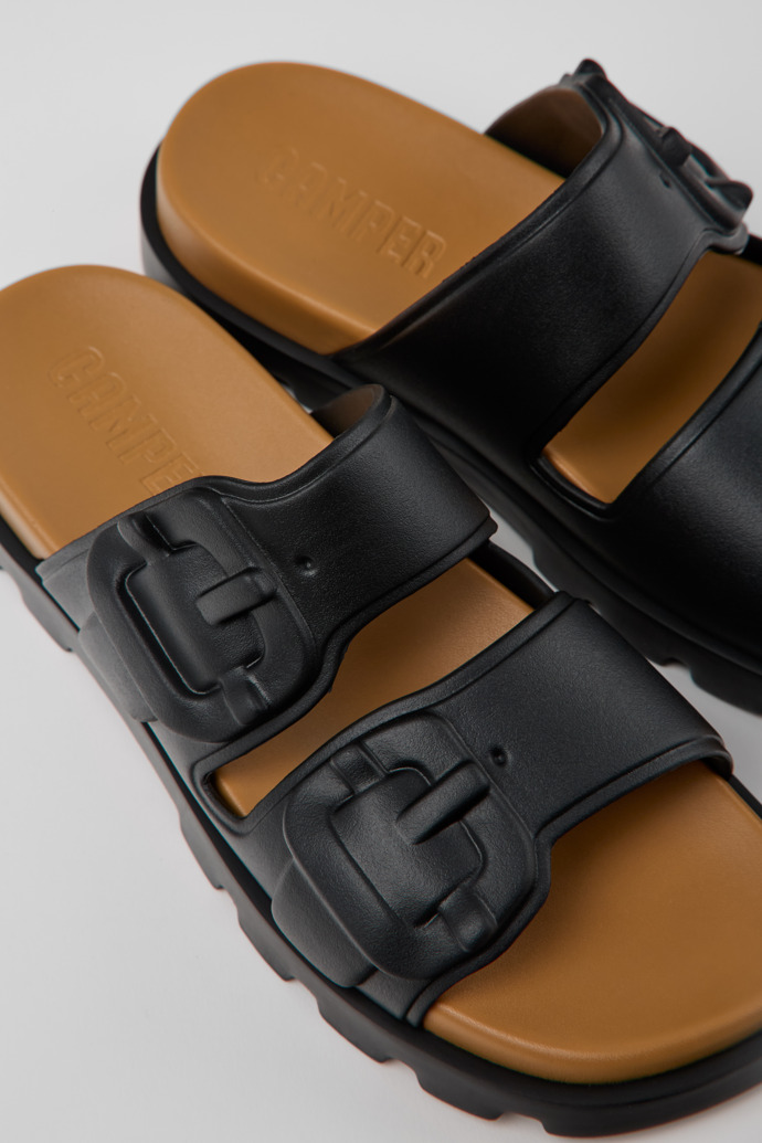 Close-up view of Brutus Sandal Black EVA Sandals for Women.