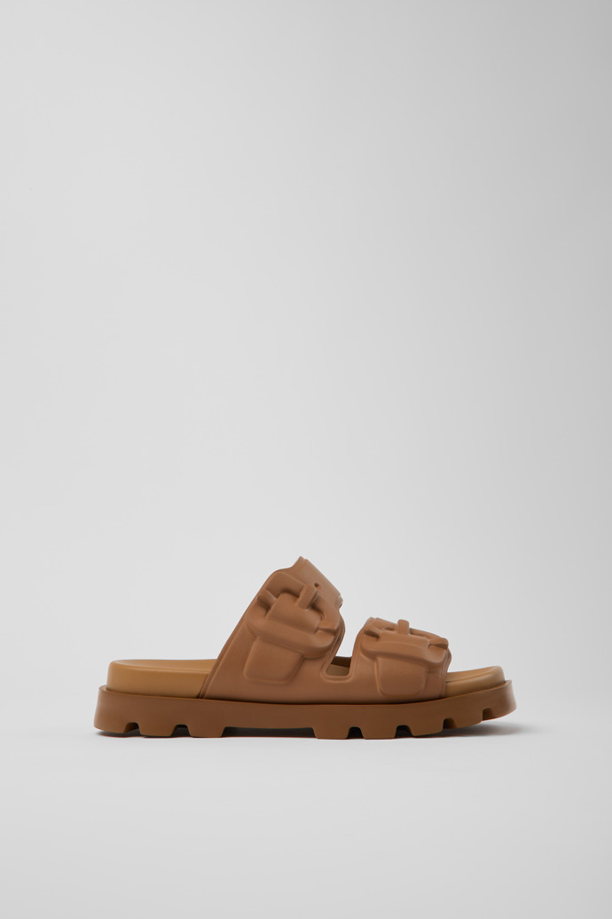 Side view of Brutus Sandal Brown EVA Sandals for Women.