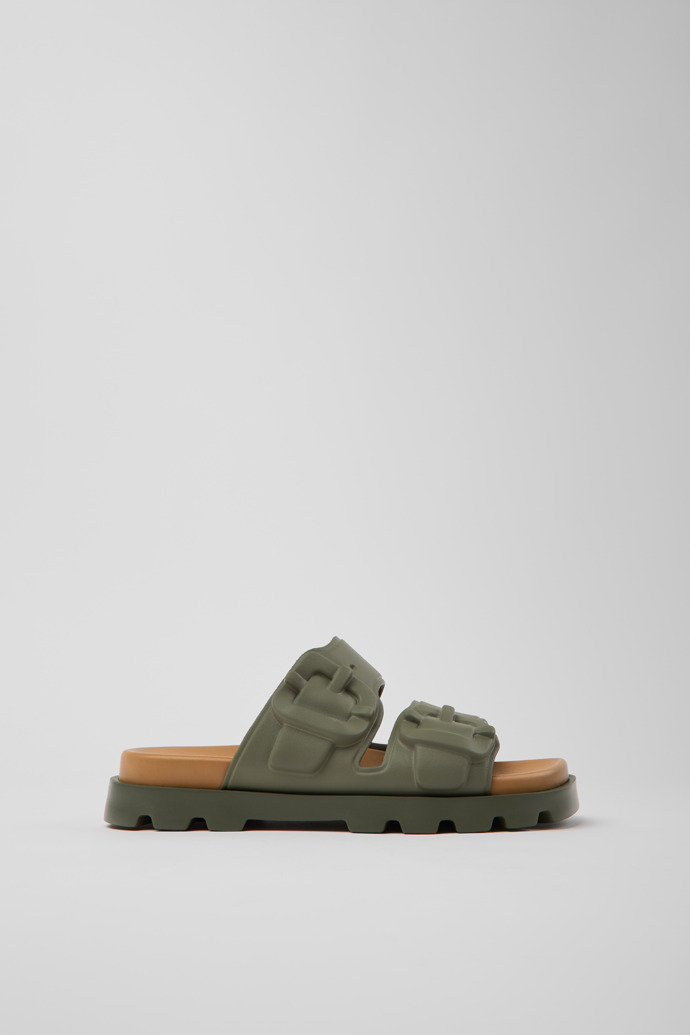 Side view of Brutus Sandal Green EVA Sandals for Women.